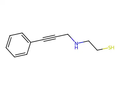Ethanethiol, 2-(3-phenylprop-2-ynylamino)- structure