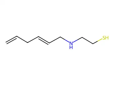 2-(Hexa-2,5-dienylamino)ethanethiol structure