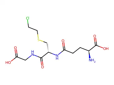 S-(2-Chloroethyl)cysteinyl-N-gamma-glutamylglycine structure