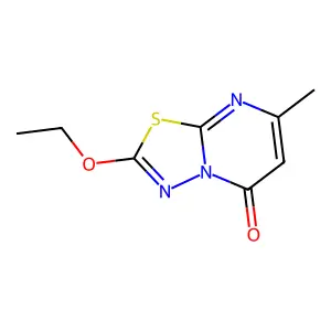 2-ethoxy-7-methyl-5H-[1,3,4]thiadiazolo[3,2-a]pyrimidin-5-one structure