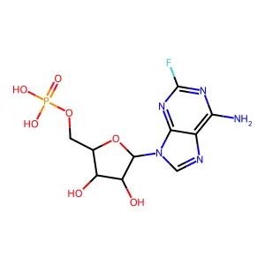 氟达拉滨磷酸酯 structure