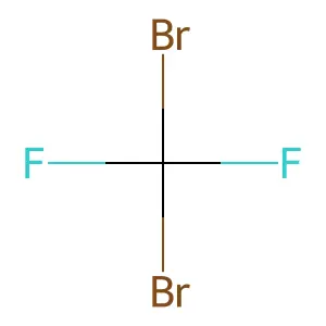 二溴二氟甲烷 structure
