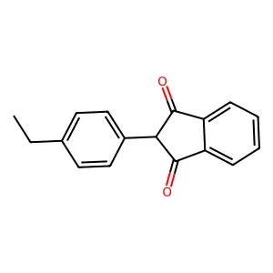 2-(4-ethylphenyl)-1H-indene-1,3(2H)-dione structure
