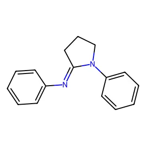 Pyrrolidine, 1-phenyl-2-phenylimino- structure