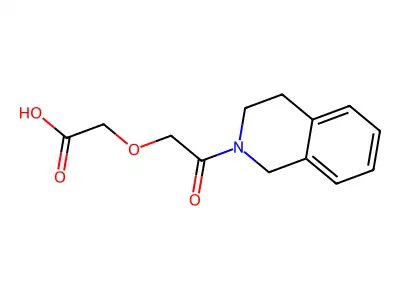 [2-(3,4-Dihydro-1H-isoquinolin-2-yl)-2-oxo-ethoxy]-acetic acid structure