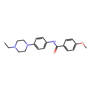 N-[4-(4-ethylpiperazin-1-yl)phenyl]-4-methoxybenzamide structure