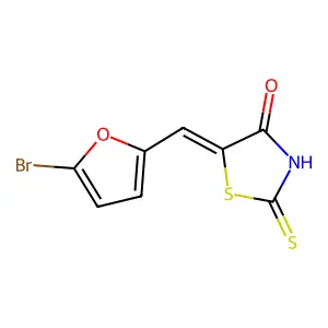 5-((5-Bromofuran-2-yl)methylene)-2-thioxothiazolidin-4-one structure