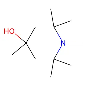 1,2,2,4,6,6-Hexamethylpiperidin-4-ol structure