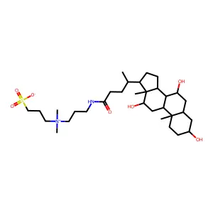 3-((3-Cholamidopropyl)dimethylammonio)-1-propanesulfonate structure