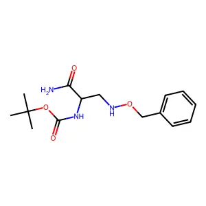 tert-butyl N-[(2S)-1-amino-1-oxo-3-(phenylmethoxyamino)propan-2-yl]carbamate structure