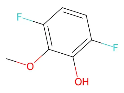 3,6-Difluoro-2-methoxyphenol structure