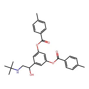 Tobuterol structure