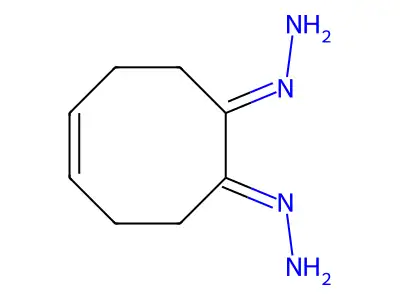 (8-Hydrazinylidenecyclooct-4-en-1-ylidene)hydrazine structure