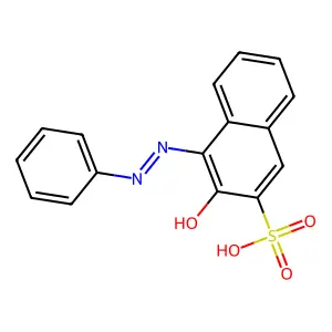 2-Naphthalenesulfonic acid, 3-hydroxy-4-(phenylazo)- structure