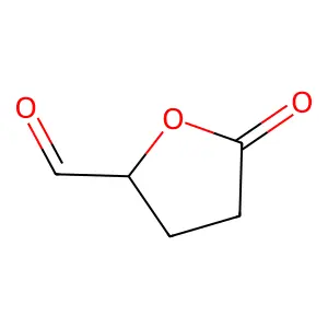 2-Furancarboxaldehyde, tetrahydro-5-oxo-, (2S)- structure