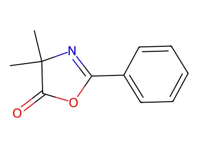 4,4-Dimethyl-2-phenyl-1,3-oxazol-5(4H)-one structure