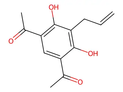 1-(5-Acetyl-3-allyl-2,4-dihydroxyphenyl)ethan-1-one structure