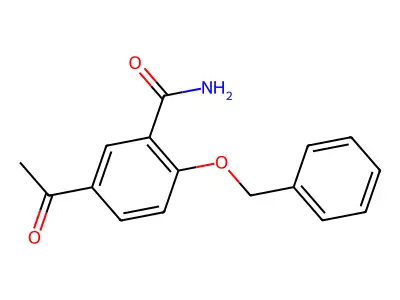 5-Acetyl-2-(phenylmethoxy)benzamide structure