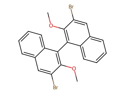 (S)-3,3'-Dibromo-2,2'-dimethoxy-1,1'-binaphthyl structure
