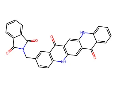 2-Phthalimidomethylquinacridone structure