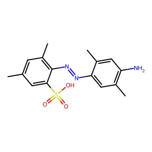 2-[2-(4-Amino-2,5-dimethylphenyl)diazenyl]-3,5-dimethylbenzenesulfonic acid structure