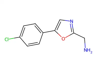 [5-(4-Chlorophenyl)-1,3-oxazol-2-yl]methanamine structure