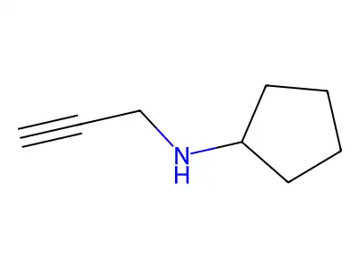 N-(prop-2-yn-1-yl)cyclopentanamine structure