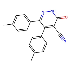4-Pyridazinecarbonitrile, 2,3-dihydro-5,6-bis(4-methylphenyl)-3-oxo- structure