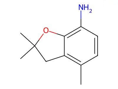 2,2,4-Trimethyl-2,3-dihydro-1-benzofuran-7-ylamine structure
