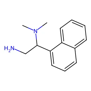 N1,N1-Dimethyl-1-(naphthalen-1-yl)ethane-1,2-diamine structure