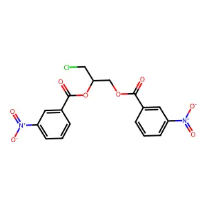 alpha-Chlorohydrin-bis(3-nitrobenzoate) structure