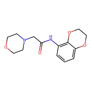 N-(2,3-Dihydro-1,4-benzodioxin-5-yl)-4-morpholineacetamide structure