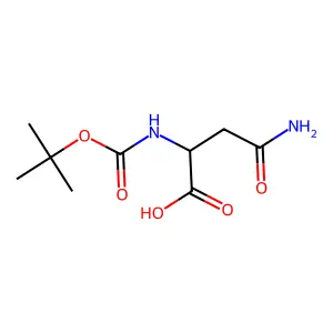 Na-Boc-D-asparagine structure