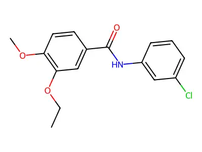 N-(3-chlorophenyl)-3-ethoxy-4-methoxybenzamide structure