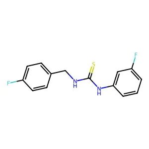 1-(4-Fluorobenzyl)-3-(3-fluorophenyl)thiourea structure