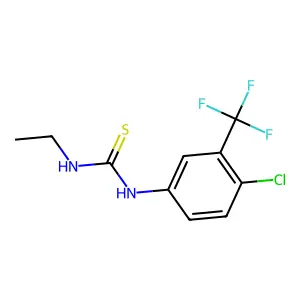 1-[4-Chloro-3-(trifluoromethyl)phenyl]-3-ethylthiourea structure
