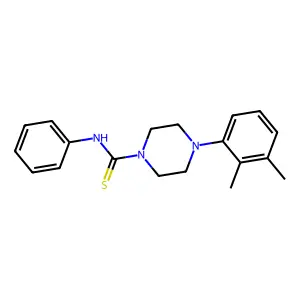 4-(2,3-dimethylphenyl)-N-phenylpiperazine-1-carbothioamide structure