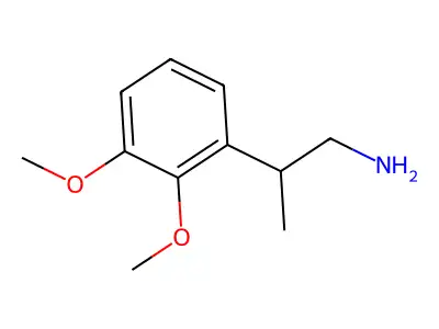 2-(2,3-Dimethoxyphenyl)propan-1-amine structure