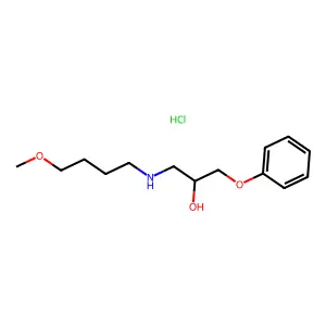 2-Propanol, 1-(4-methoxybutyl)amino-3-phenoxy- structure