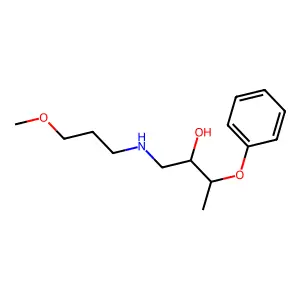 2-Butanol, 1-(3-methoxypropyl)amino-3-phenoxy- structure
