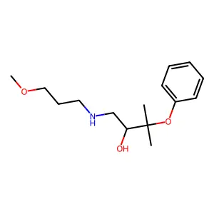 2-Butanol, 1-(3-methoxypropyl)amino-3-methyl-3-phenoxy- structure