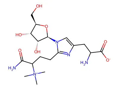 Ribosyl-diphthamide structure