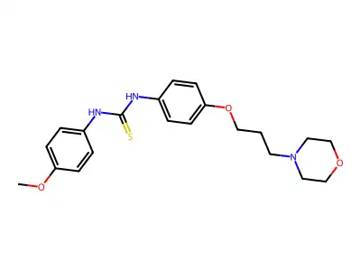1-(4-Methoxyphenyl)-3-(4-(3-morpholinopropoxy)phenyl)thiourea structure