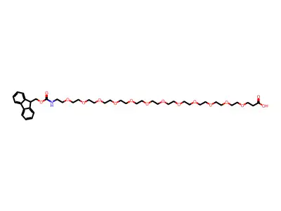 Fmoc-NH-(PEG)(c)u(c)u-COOH structure