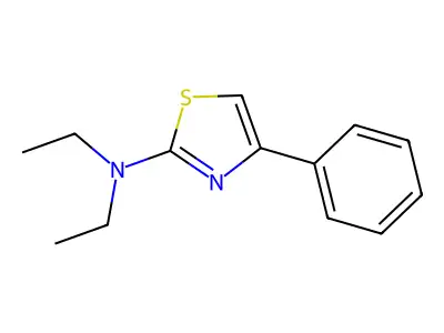 N,N-Diethyl-4-phenylthiazol-2-amine structure