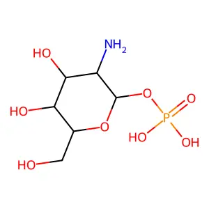 alpha-D-Galactosamine 1-phosphate structure
