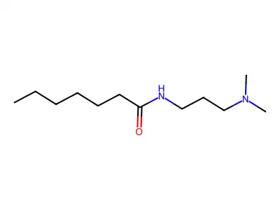 N-[3-(dimethylamino)propyl]heptanamide structure