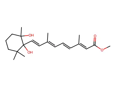 5,6-dihydroxyretinoicacidmethylester structure