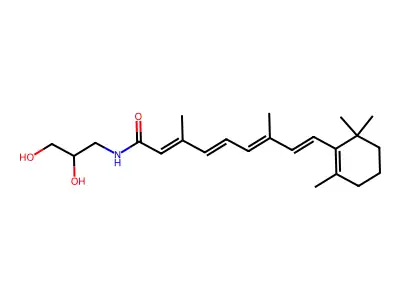 N-(2,3-Dihydroxypropyl)retinamide structure