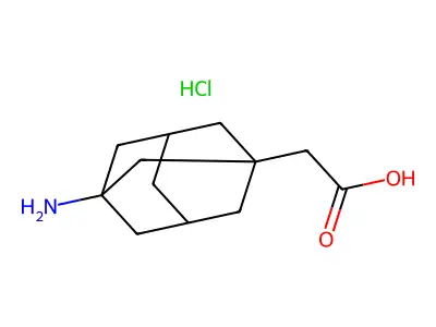 2-[(5S,7R)-3-氨基-1-金刚烷基]乙酸 structure